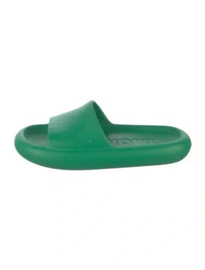 Pre-owned Simon Miller Rubber Slides In Green