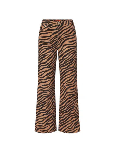 Simon Miller Rumie Tiger-print Jeans In Animal Print