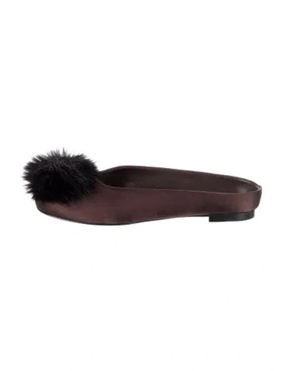 Pre-owned Simon Miller Satin Mules In Brown