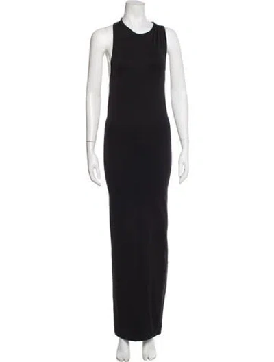 Pre-owned Simon Miller Scoop Neck Long Dress In Black