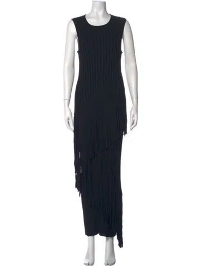 Pre-owned Simon Miller Scoop Neck Long Dress In Black