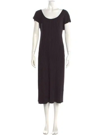 Pre-owned Simon Miller Scoop Neck Long Dress In Black