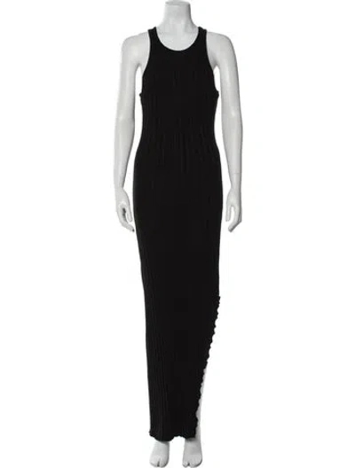Pre-owned Simon Miller Scoop Neck Long Dress In Black