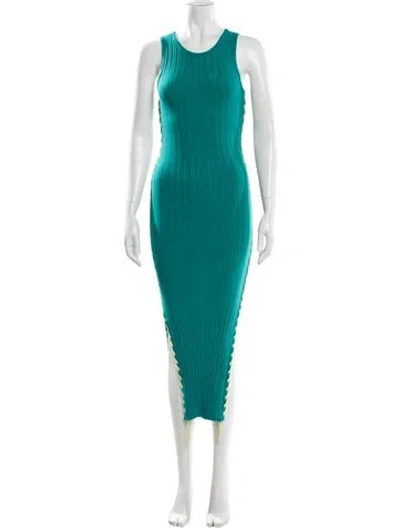 Pre-owned Simon Miller Scoop Neck Long Dress In Blue