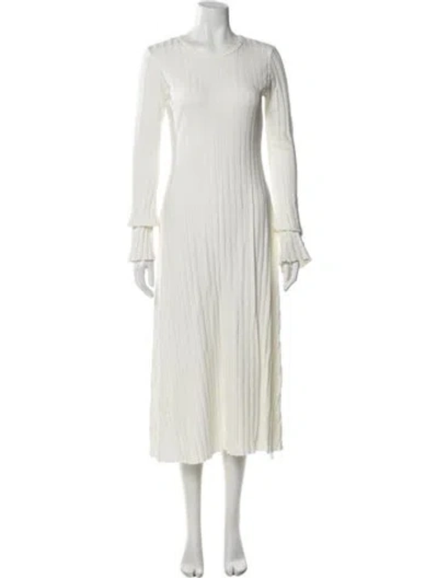 Pre-owned Simon Miller Scoop Neck Long Dress In Neutral