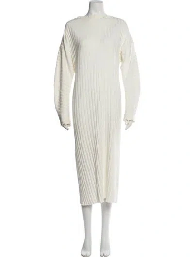 Pre-owned Simon Miller Scoop Neck Long Dress In Neutral