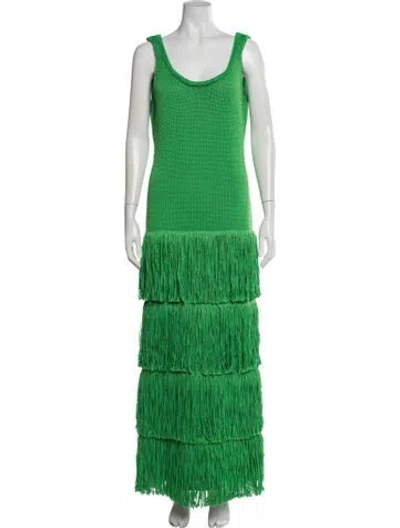 Pre-owned Simon Miller Scoop Neck Long Dress W/ Tags In Green
