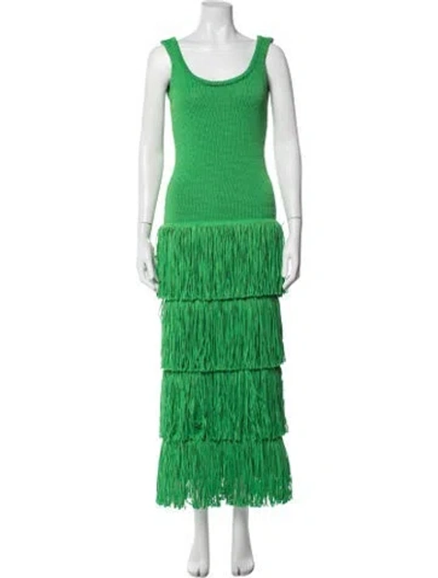 Pre-owned Simon Miller Scoop Neck Long Dress W/ Tags In Green