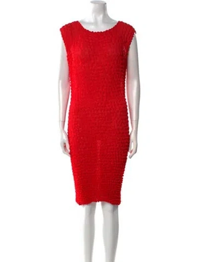 Pre-owned Simon Miller Scoop Neck Mini Dress In Red