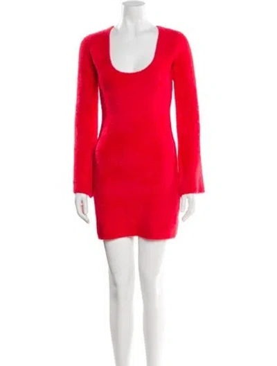 Pre-owned Simon Miller Scoop Neck Mini Dress In Red