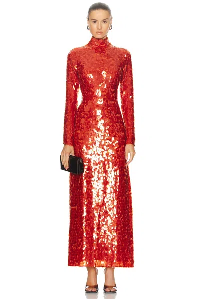Simon Miller Sculpty Sequin Dress In Chili