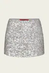 Simon Miller Sequin Dizzy Skirt In Satellite Silver