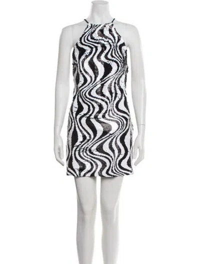 Pre-owned Simon Miller Sequin Mini Dress In Black