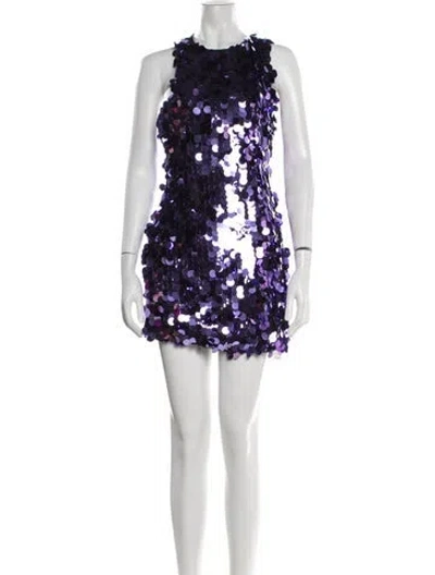 Pre-owned Simon Miller Sequin Mini Dress W/ Tags In Purple