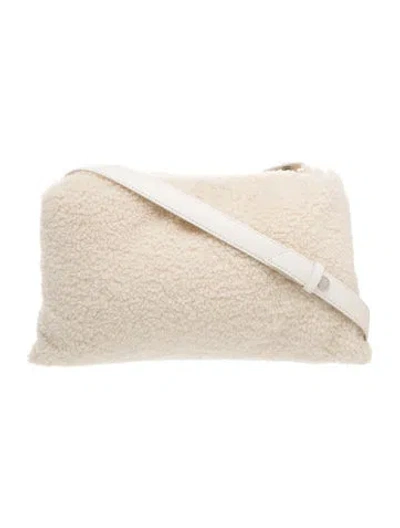 Pre-owned Simon Miller Shearling Shoulder Bag W/ Tags In Neutrals