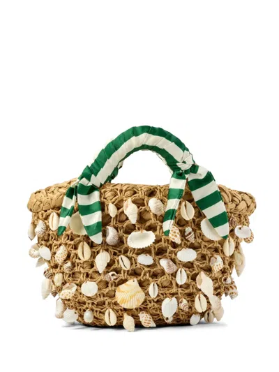 Simon Miller Shelly Striped Tote Bag In Neutral