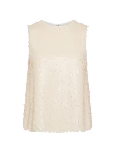 Simon Miller Shirley Sequin-embellished Top In Neutral