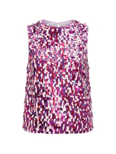 Simon Miller Shirley Sequin-embellished Top In Purple