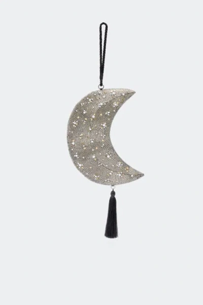 Simon Miller Small Beaded Crescent Wristlet In Silver