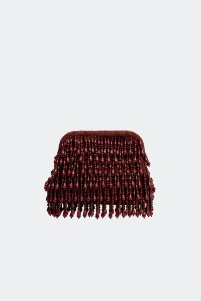 Simon Miller Simonmiller Beaded Drop Clutch In Brown