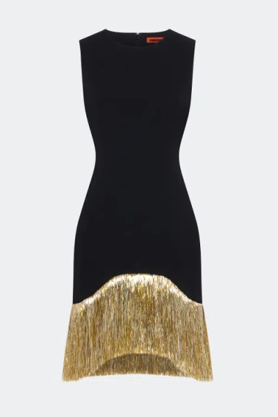 Simon Miller Simonmiller Bowie Fringe Mini Dress In Transparent