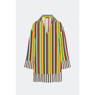 Simon Miller Simonmiller Diaz Crepe Mini Dress In Multi