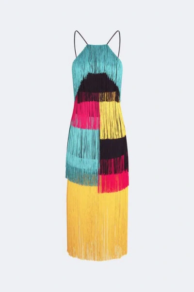 Simon Miller Simonmiller Drea Fringe Dress In Multi