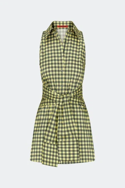 Simon Miller Simonmiller Inna Sleeveless Poplin Top In Green