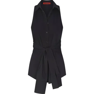 Simon Miller Simonmiller Inna Sleeveless Poplin Top In Red