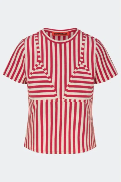 Simon Miller Simonmiller Kini Striped T-shirt In Pink