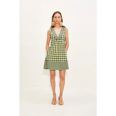 Simon Miller Simonmiller Mar Poplin Mini Dress In Multi