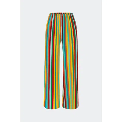 Simon Miller Simonmiller Nella Crepe Wide Leg Pant In Multi