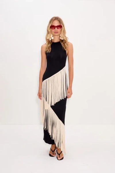 Simon Miller Simonmiller Spiral Knit Dress In Black