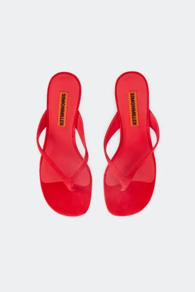 Simon Miller Simonmiller Suede Beep Thong Sandal In Multi
