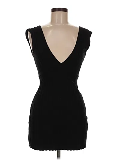 Pre-owned Simon Miller Sleeveless Silk Top Black Plunge Neckline Tops