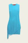 Simon Miller Spiral Mini Knit Dress In Panama Blue In Blue