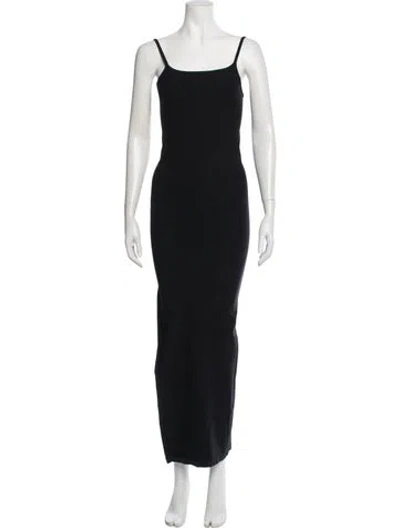 Pre-owned Simon Miller Square Neckline Long Dress In Black