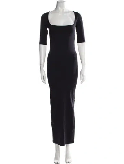 Pre-owned Simon Miller Square Neckline Long Dress In Blue
