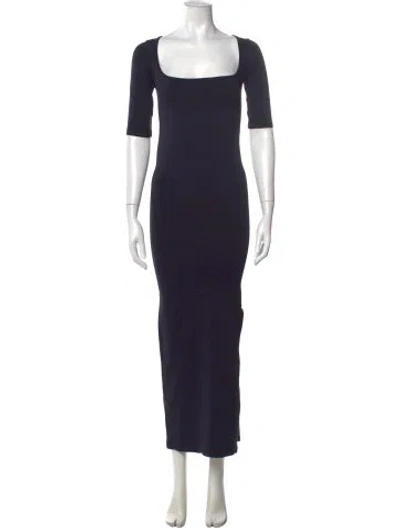 Pre-owned Simon Miller Square Neckline Long Dress In Blue