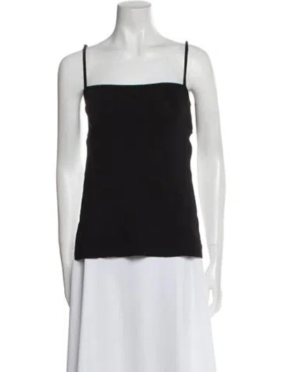 Pre-owned Simon Miller Square Neckline Sleeveless Top In Black