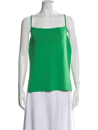 Pre-owned Simon Miller Square Neckline Sleeveless Top W/ Tags In Green