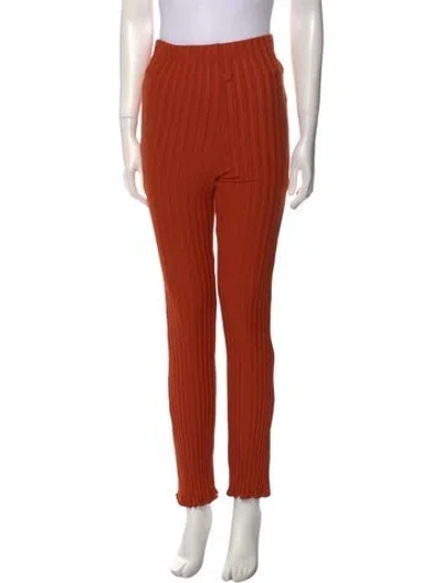 Pre-owned Simon Miller Straight Leg Pants In Orange
