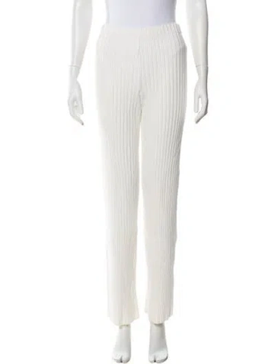 Pre-owned Simon Miller Straight Leg Pants In White