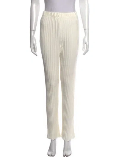 Pre-owned Simon Miller Straight Leg Pants In White