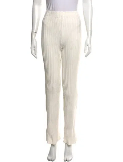 Pre-owned Simon Miller Straight Leg Pants In White