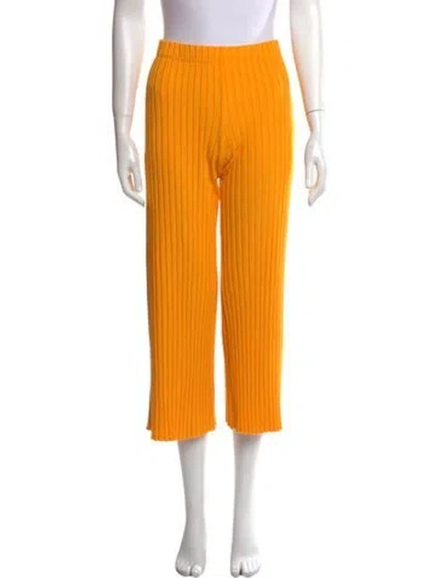 Pre-owned Simon Miller Straight Leg Pants In Yellow