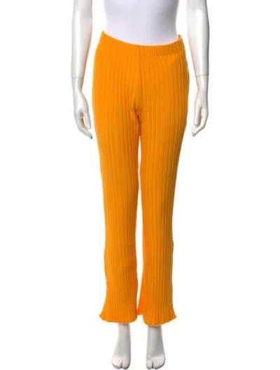 Pre-owned Simon Miller Straight Leg Pants In Yellow