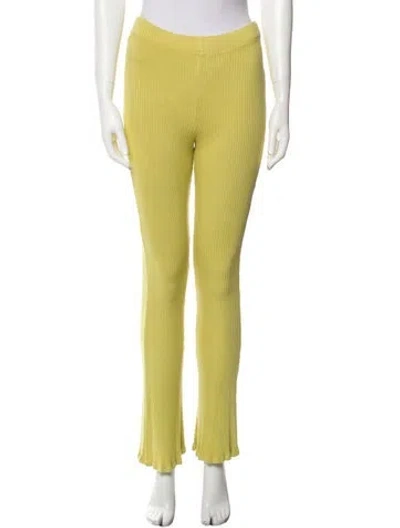 Pre-owned Simon Miller Straight Leg Pants In Yellow