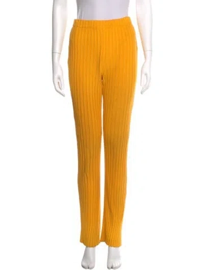 Pre-owned Simon Miller Straight Leg Pants In Yellow