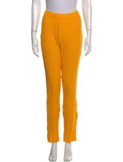 Pre-owned Simon Miller Straight Leg Pants In Yellow